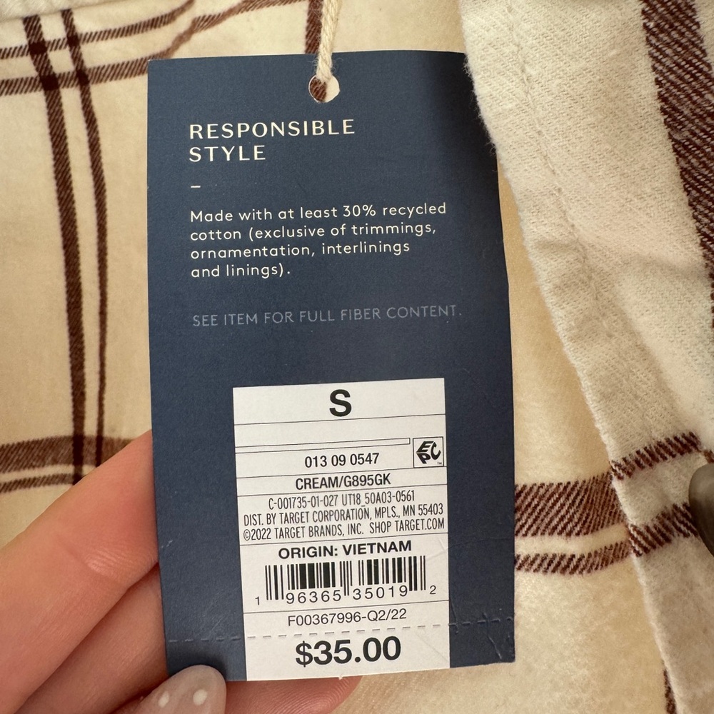 Universal thread plaid shirt - Picture 2 of 2